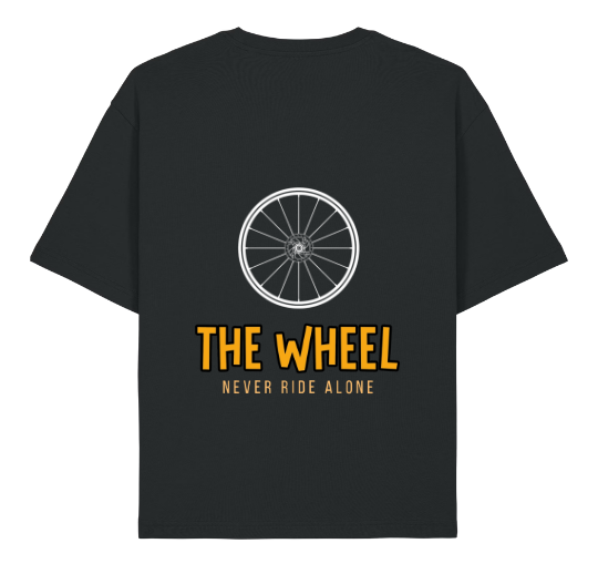 DRIFT BLACK 2 Camiseta Drift Oversized THE WHEEL vista trasera color Core Black