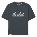 DRIFT GREY 1 Camiseta Drift Oversized THE WHEEL vista frontal color India Ink Grey