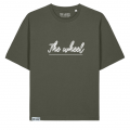 DRIFT KHAKI 1 Camiseta Drift Oversized THE WHEEL vista frontal color Khaki