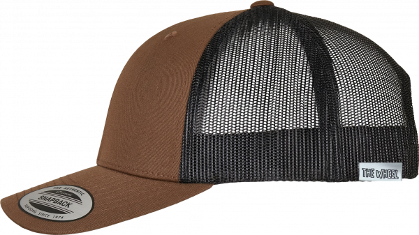 Coyote Gorra Spin Cap THE WHEEL vista lateral color Coyote Brown Black