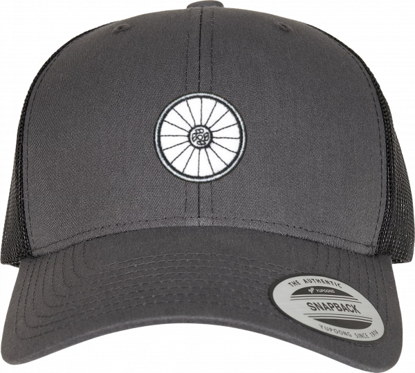 SPIN CAP CHARCOAL1 Gorra Spin Cap THE WHEEL vista frontal color Charcoal Black