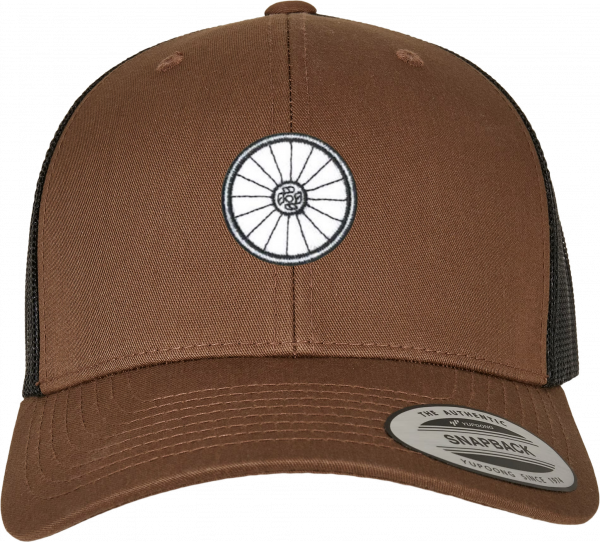 SPIN CAP COYOTE Gorra Spin Cap THE WHEEL vista frontal color Coyote Brown Black